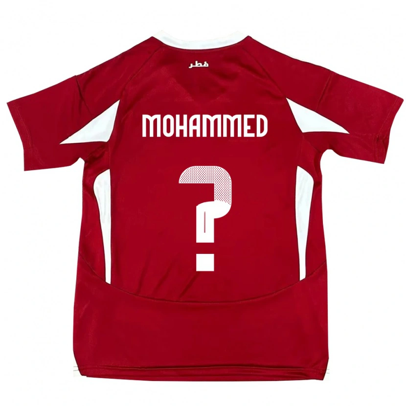 Danxen Kinder Katar Bakri Mohammed #0 Rot Heimtrikot Trikot 24-26 T-Shirt
