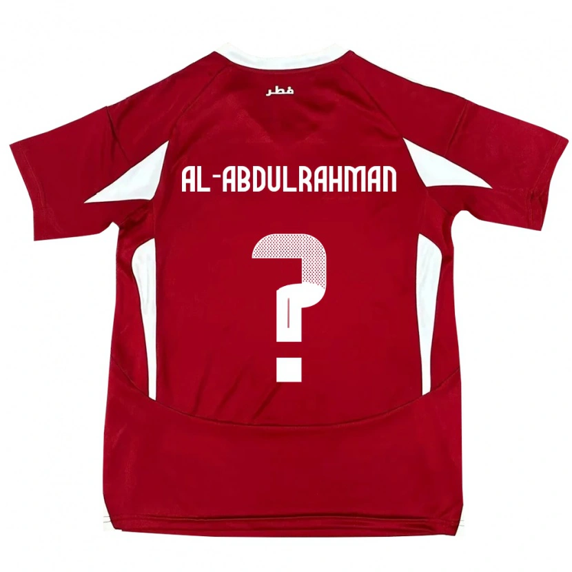 Danxen Kinder Katar Sultan Majed Al-Abdulrahman #0 Rot Heimtrikot Trikot 24-26 T-Shirt