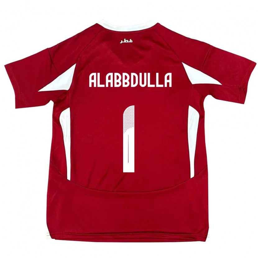 Danxen Kinder Katar Latifa Alabbdulla #1 Rot Heimtrikot Trikot 24-26 T-Shirt