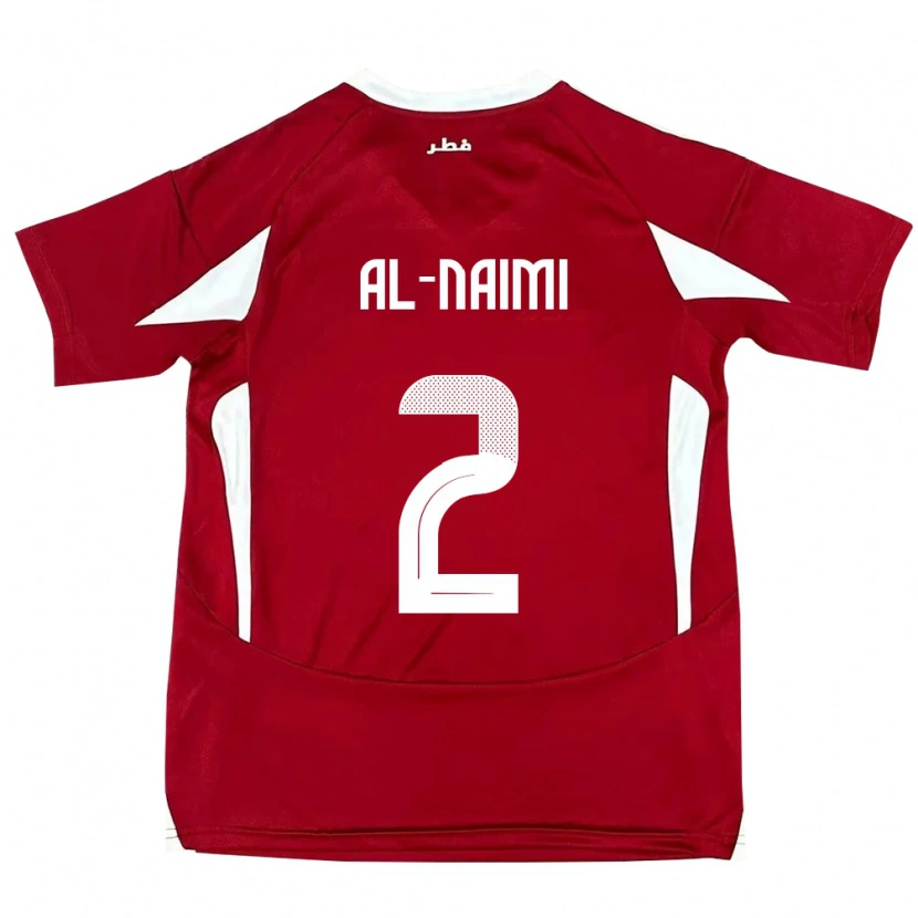 Danxen Kinder Katar Amna Al Naimi #2 Rot Heimtrikot Trikot 24-26 T-Shirt