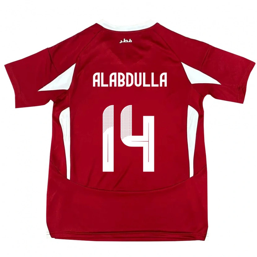 Danxen Kinder Katar Moudhi Alabdulla #14 Rot Heimtrikot Trikot 24-26 T-Shirt