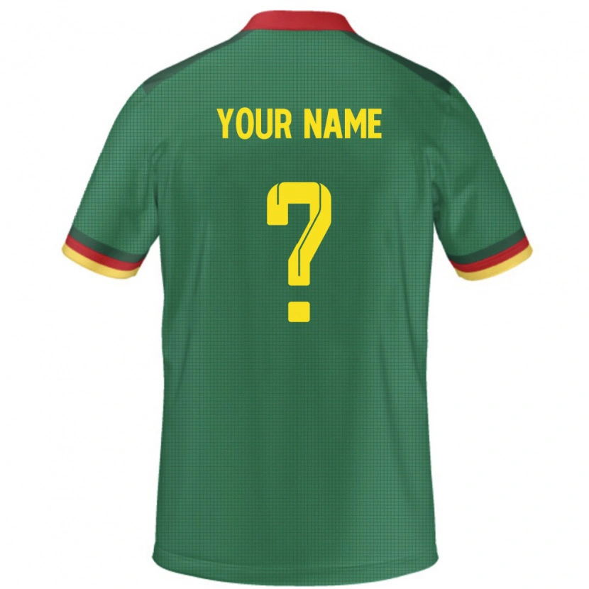 Danxen Kinder Kamerun Ihren Namen #0 Grün Heimtrikot Trikot 24-26 T-Shirt
