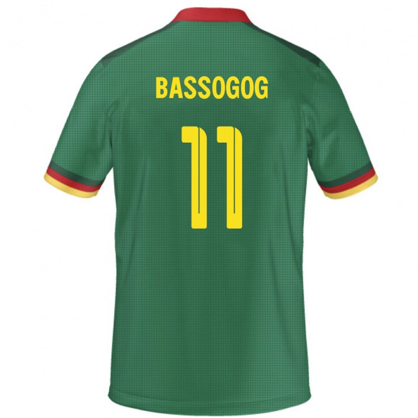 Danxen Kinder Kamerun Christian Bassogog #11 Grün Heimtrikot Trikot 24-26 T-Shirt