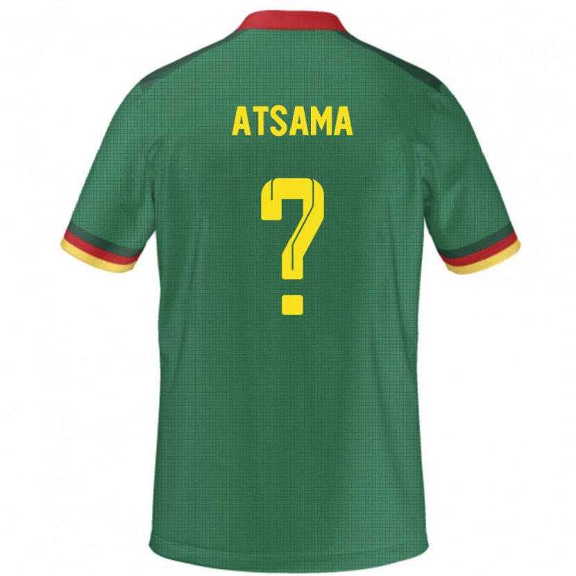 Danxen Kinder Kamerun Franck Atsama #0 Grün Heimtrikot Trikot 24-26 T-Shirt