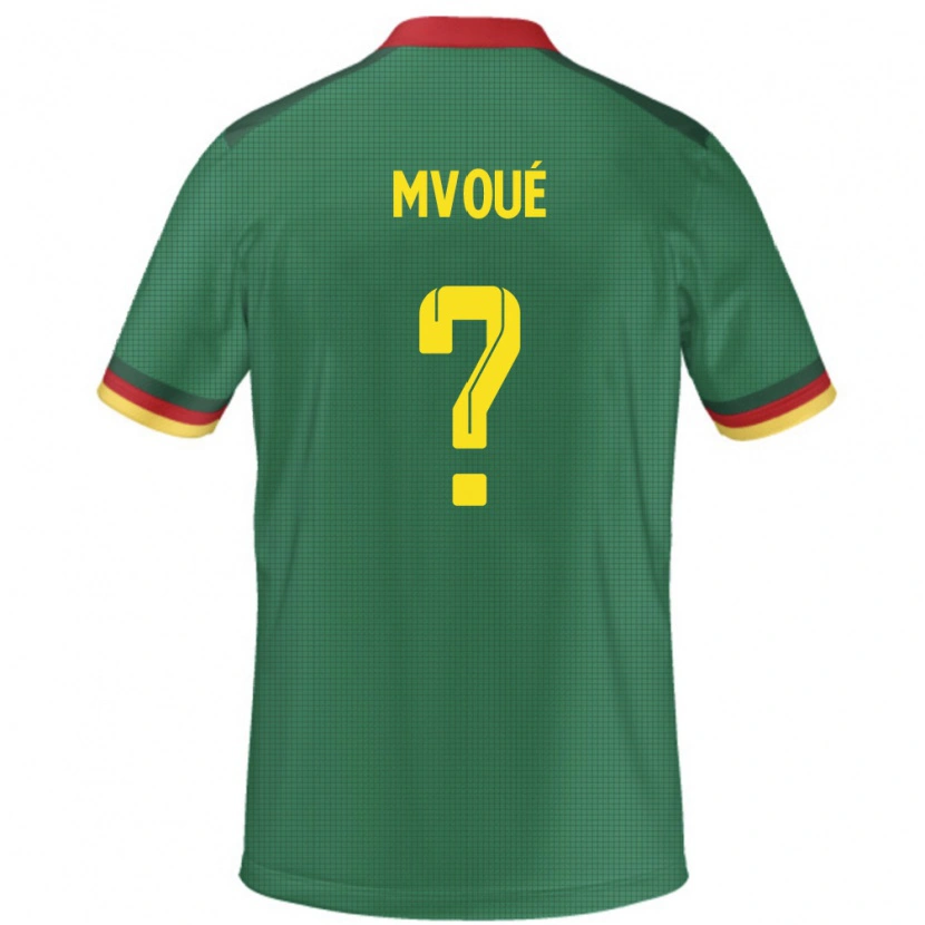 Danxen Kinder Kamerun Steve Mvoué #0 Grün Heimtrikot Trikot 24-26 T-Shirt