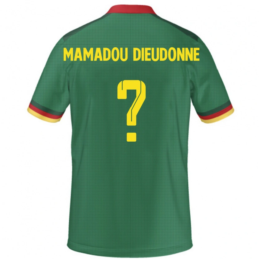 Danxen Kinder Kamerun Malik Mamadou Dieudonne #0 Grün Heimtrikot Trikot 24-26 T-Shirt