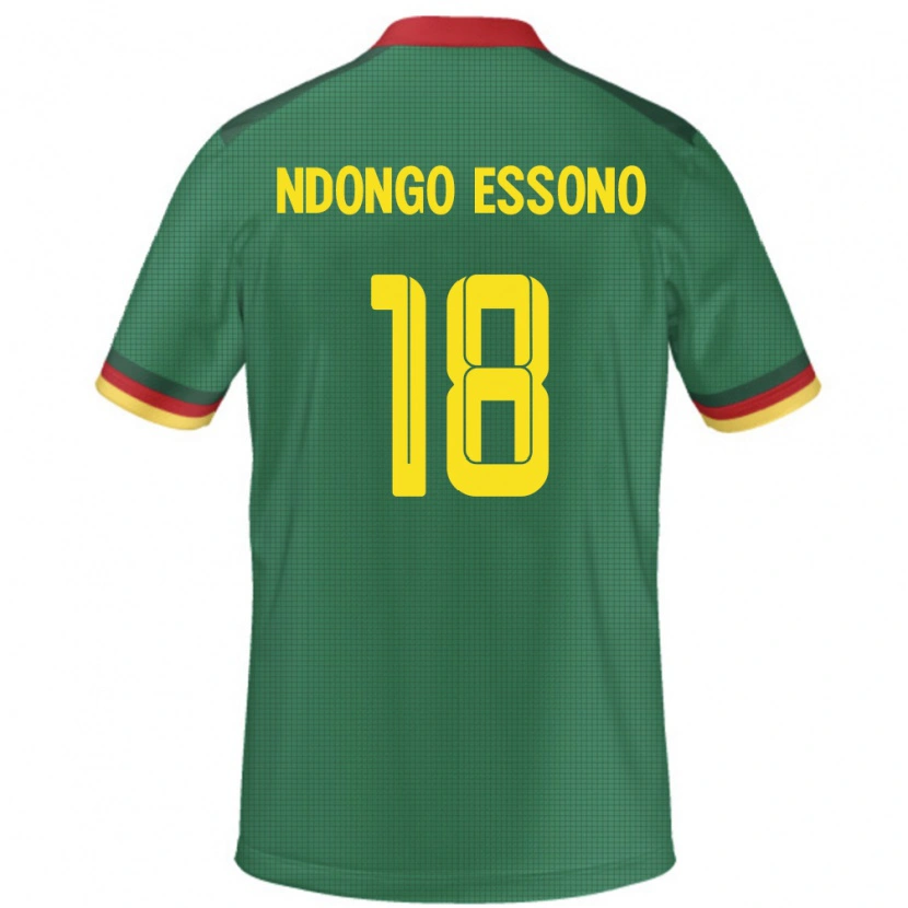 Danxen Kinder Kamerun Rodrigue Dipanda Ndongo Essono #18 Grün Heimtrikot Trikot 24-26 T-Shirt