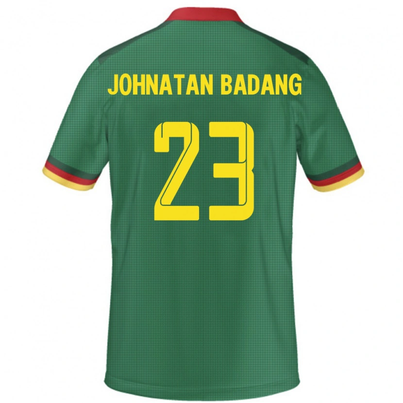 Danxen Kinder Kamerun Cédric Johnatan Badang #23 Grün Heimtrikot Trikot 24-26 T-Shirt