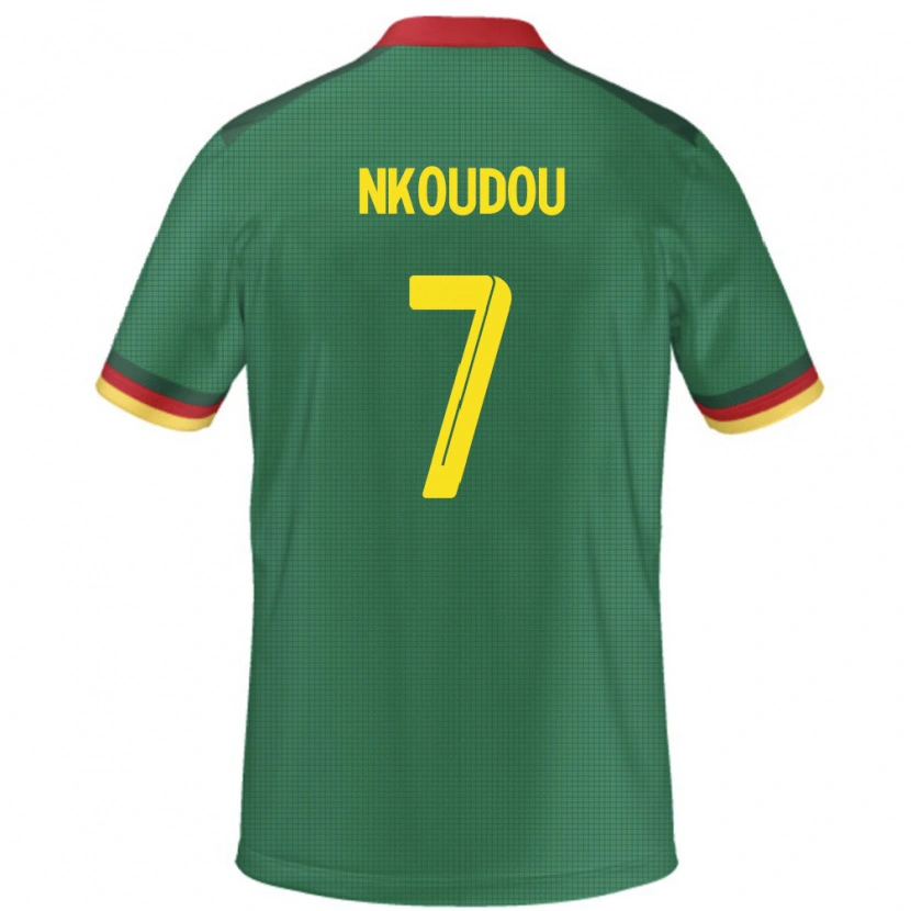 Danxen Kinder Kamerun Georges-Kevin Nkoudou #7 Grün Heimtrikot Trikot 24-26 T-Shirt