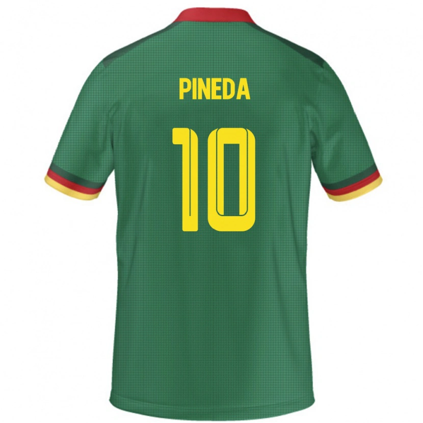 Danxen Kinder Kamerun Etienne Eto O Pineda #10 Grün Heimtrikot Trikot 24-26 T-Shirt