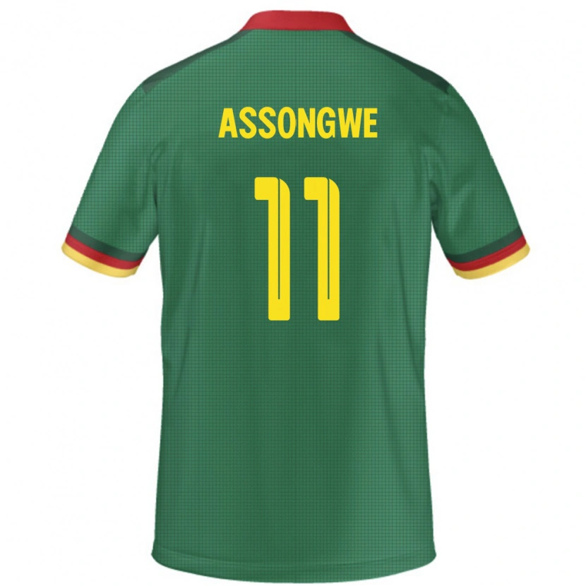 Danxen Kinder Kamerun Bemol Apam Assongwe #11 Grün Heimtrikot Trikot 24-26 T-Shirt