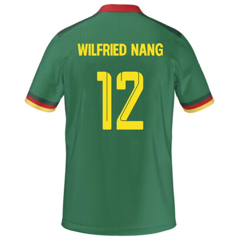 Danxen Kinder Kamerun Toni Wilfried Nang #12 Grün Heimtrikot Trikot 24-26 T-Shirt