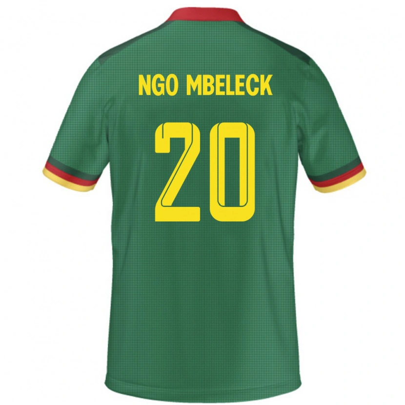 Danxen Kinder Kamerun Genevieve Ngo Mbeleck #20 Grün Heimtrikot Trikot 24-26 T-Shirt