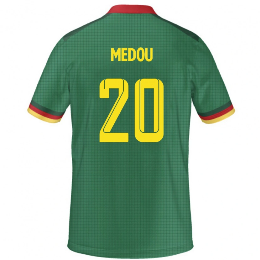 Danxen Kinder Kamerun Marc Medou #20 Grün Heimtrikot Trikot 24-26 T-Shirt