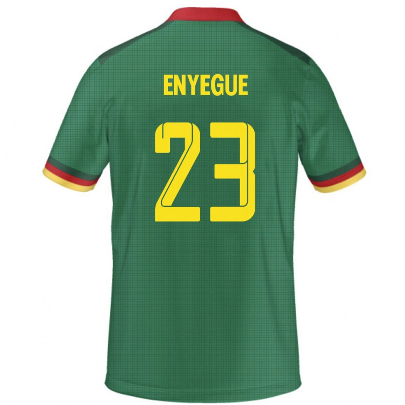 Danxen Kinder Kamerun Regine Enyegue #23 Grün Heimtrikot Trikot 24-26 T-Shirt