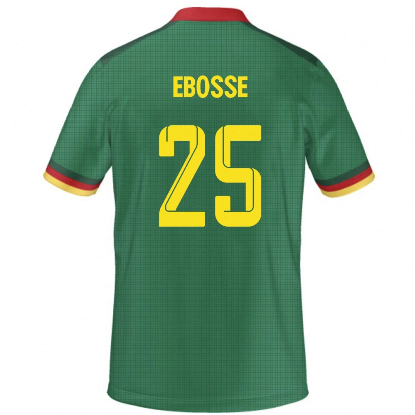 Danxen Kinder Kamerun Enzo Ebosse #25 Grün Heimtrikot Trikot 24-26 T-Shirt