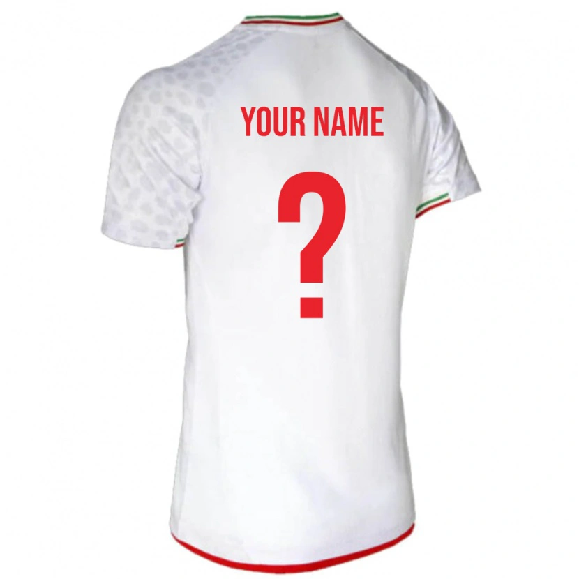 Danxen Kinder Iran Ihren Namen #0 Weiß Heimtrikot Trikot 24-26 T-Shirt