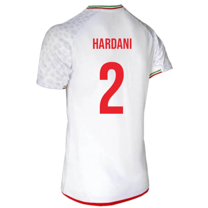 Danxen Kinder Iran Saleh Hardani #2 Weiß Heimtrikot Trikot 24-26 T-Shirt