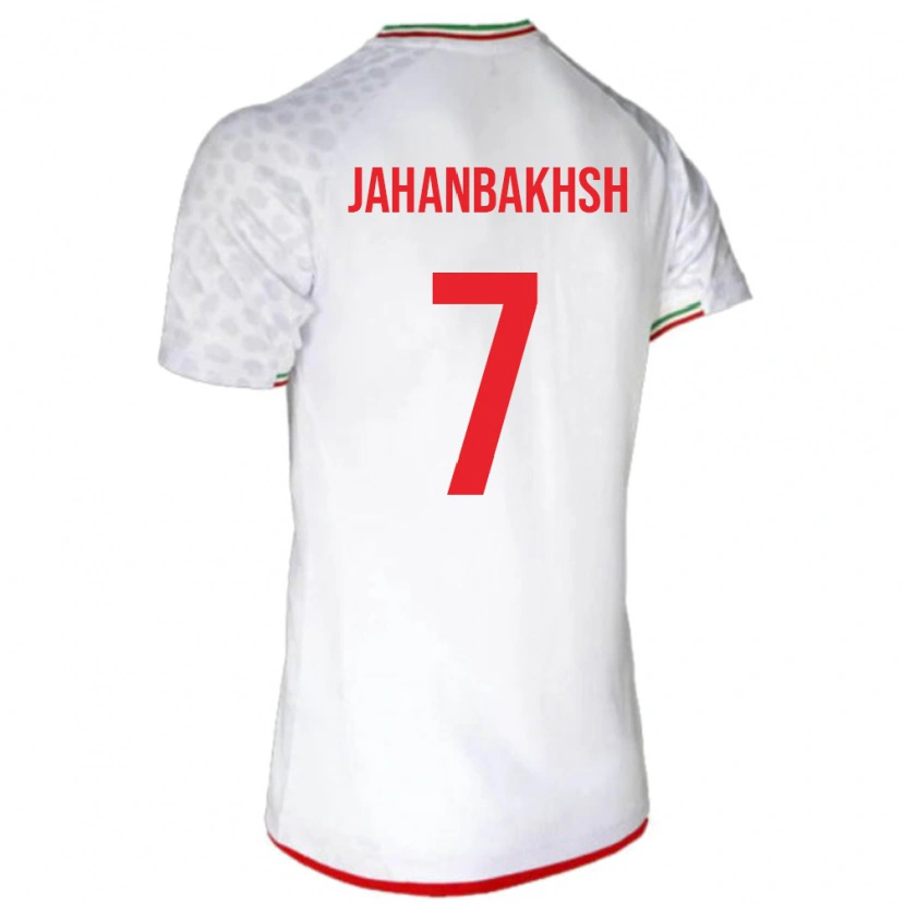 Danxen Kinder Iran Alireza Jahanbakhsh #7 Weiß Heimtrikot Trikot 24-26 T-Shirt