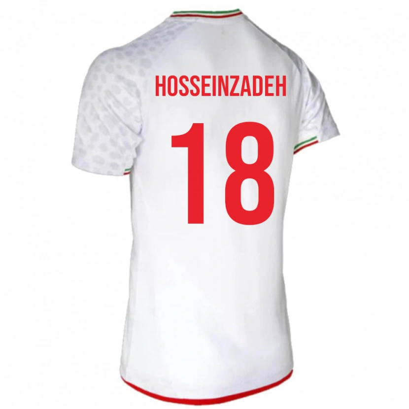 Danxen Kinder Iran Amirhossein Hosseinzadeh #18 Weiß Heimtrikot Trikot 24-26 T-Shirt