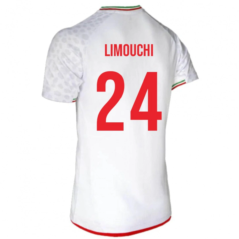 Danxen Kinder Iran Mehdi Limouchi #24 Weiß Heimtrikot Trikot 24-26 T-Shirt