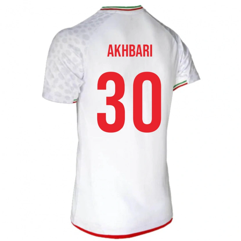 Danxen Kinder Iran Mohammadreza Akhbari #30 Weiß Heimtrikot Trikot 24-26 T-Shirt