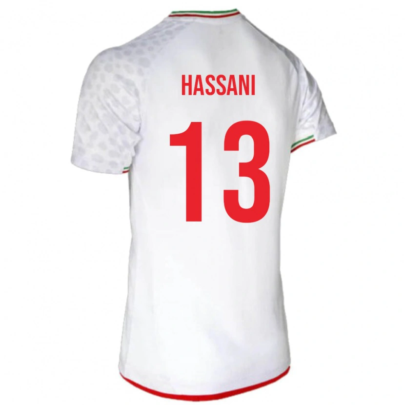 Danxen Kinder Iran Ali Hassani #13 Weiß Heimtrikot Trikot 24-26 T-Shirt