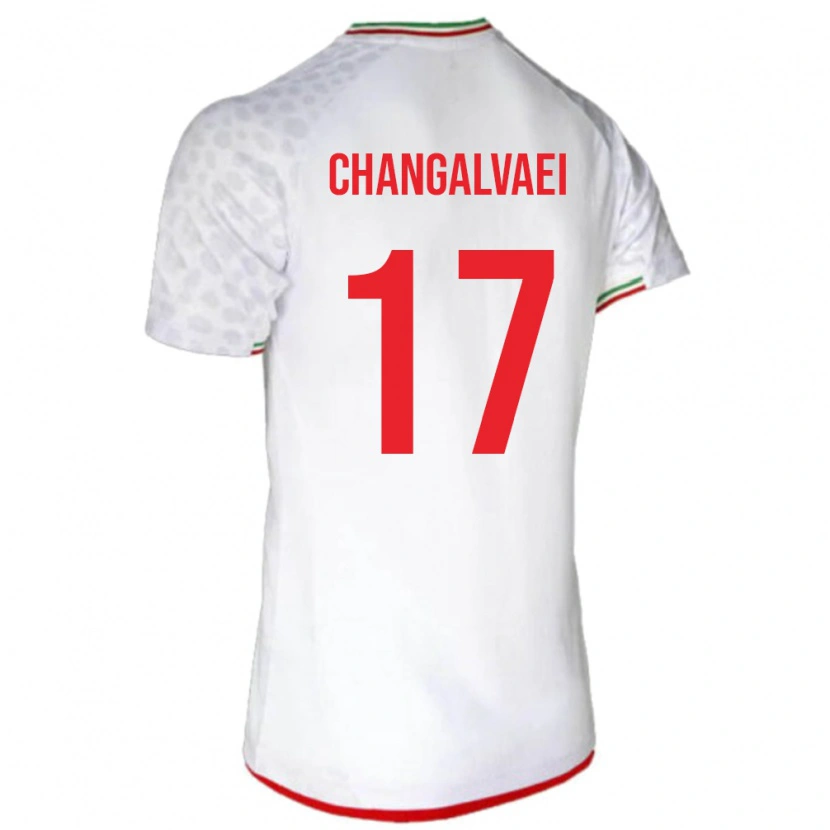 Danxen Kinder Iran Amirreza Changalvaei #17 Weiß Heimtrikot Trikot 24-26 T-Shirt