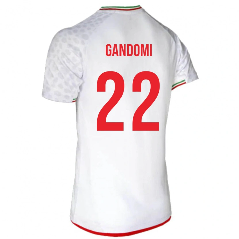 Danxen Kinder Iran Mohammad Gandomi #22 Weiß Heimtrikot Trikot 24-26 T-Shirt