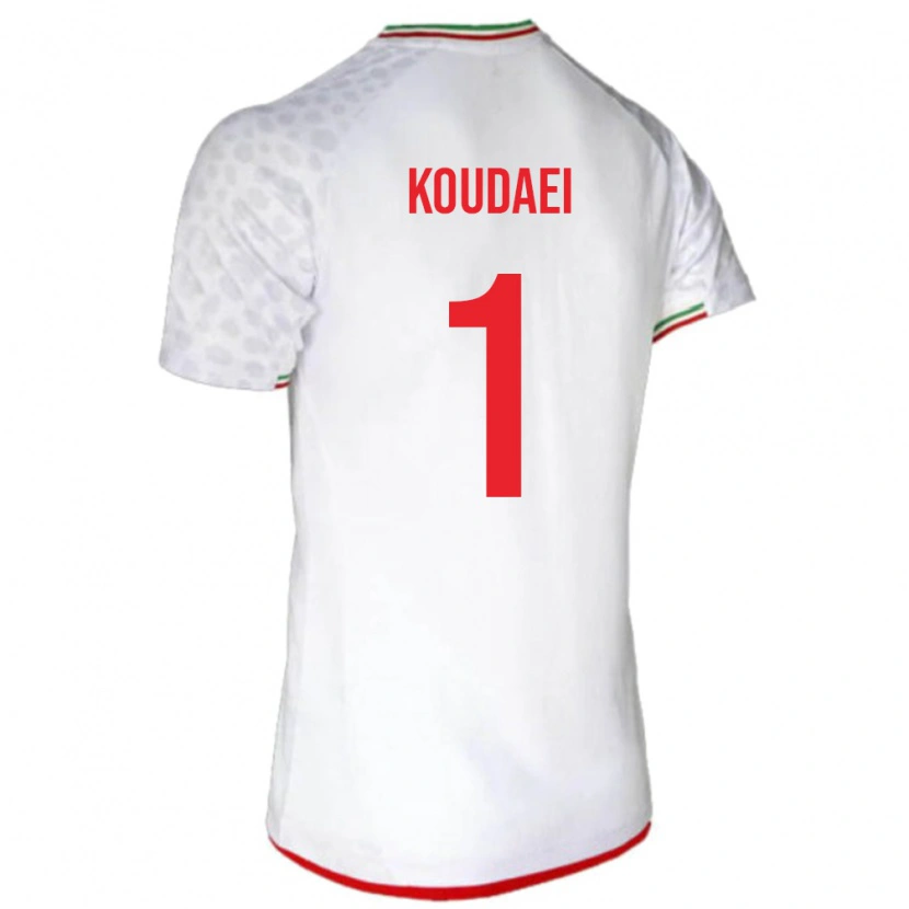 Danxen Kinder Iran Zohreh Koudaei #1 Weiß Heimtrikot Trikot 24-26 T-Shirt