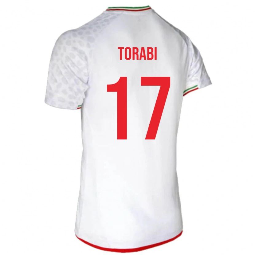 Danxen Kinder Iran Mehdi Torabi #17 Weiß Heimtrikot Trikot 24-26 T-Shirt