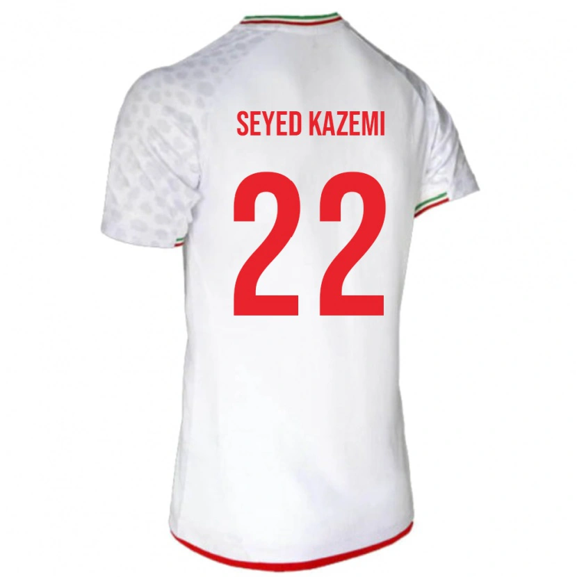 Danxen Kinder Iran Arefeh Seyed Kazemi #22 Weiß Heimtrikot Trikot 24-26 T-Shirt