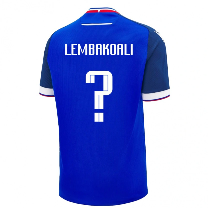 Danxen Kinder Slowakei Alan Lembakoali #0 Blau Heimtrikot Trikot 24-26 T-Shirt