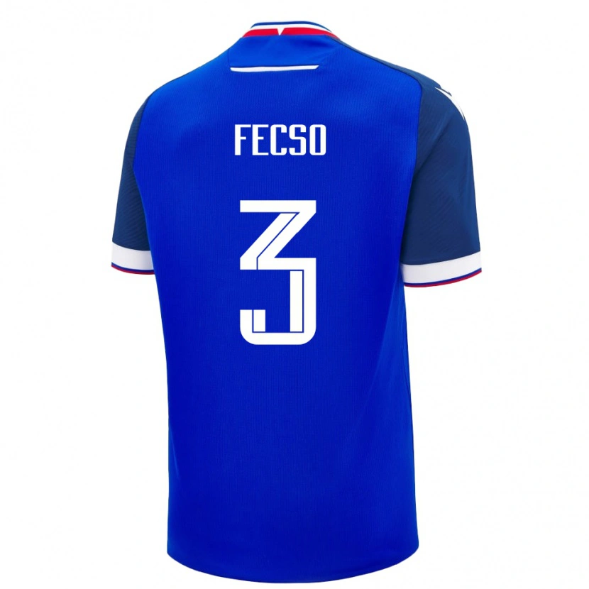 Danxen Kinder Slowakei Oliver Fecso #3 Blau Heimtrikot Trikot 24-26 T-Shirt