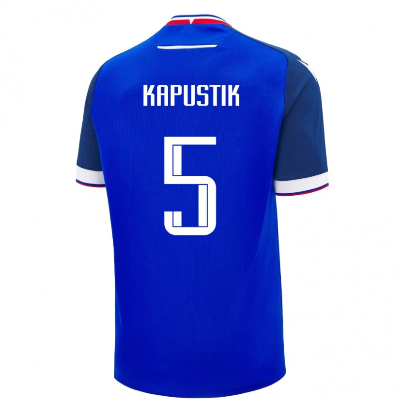 Danxen Kinder Slowakei Killian Kapustik #5 Blau Heimtrikot Trikot 24-26 T-Shirt