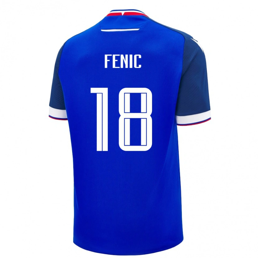 Danxen Kinder Slowakei Oliver Fenic #18 Blau Heimtrikot Trikot 24-26 T-Shirt
