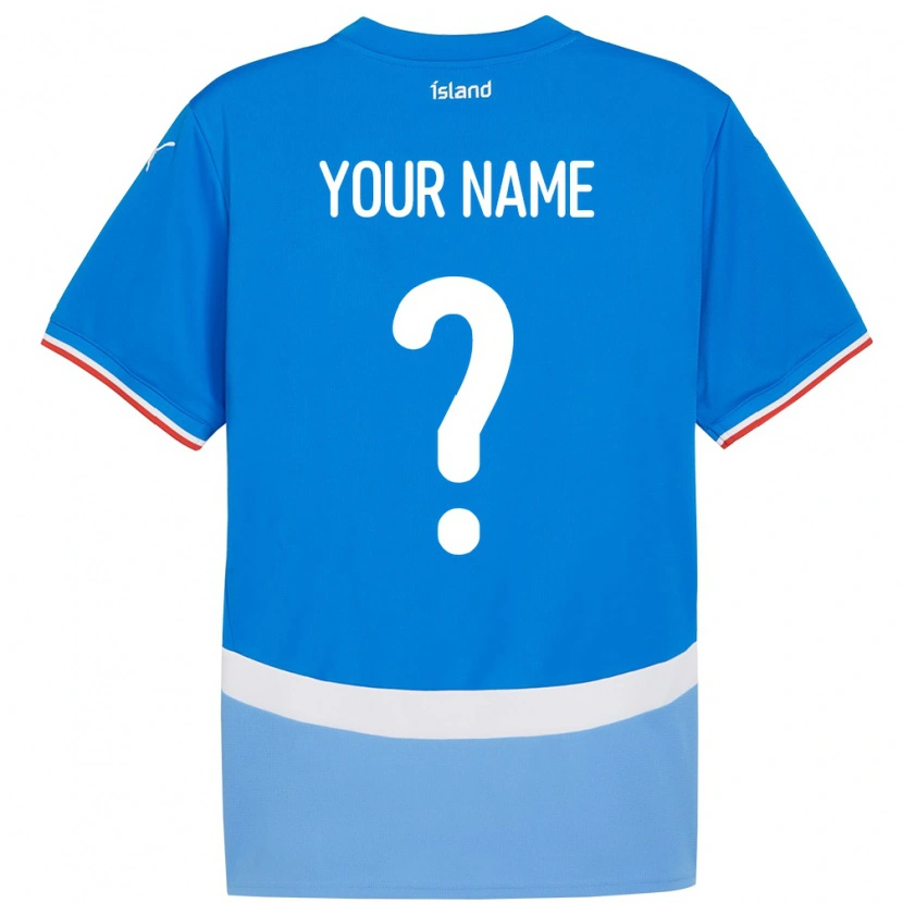 Danxen Kinder Island Ihren Namen #0 Blau Heimtrikot Trikot 24-26 T-Shirt