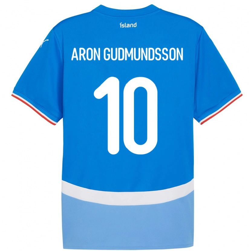 Danxen Kinder Island Eggert Aron Gudmundsson #10 Blau Heimtrikot Trikot 24-26 T-Shirt