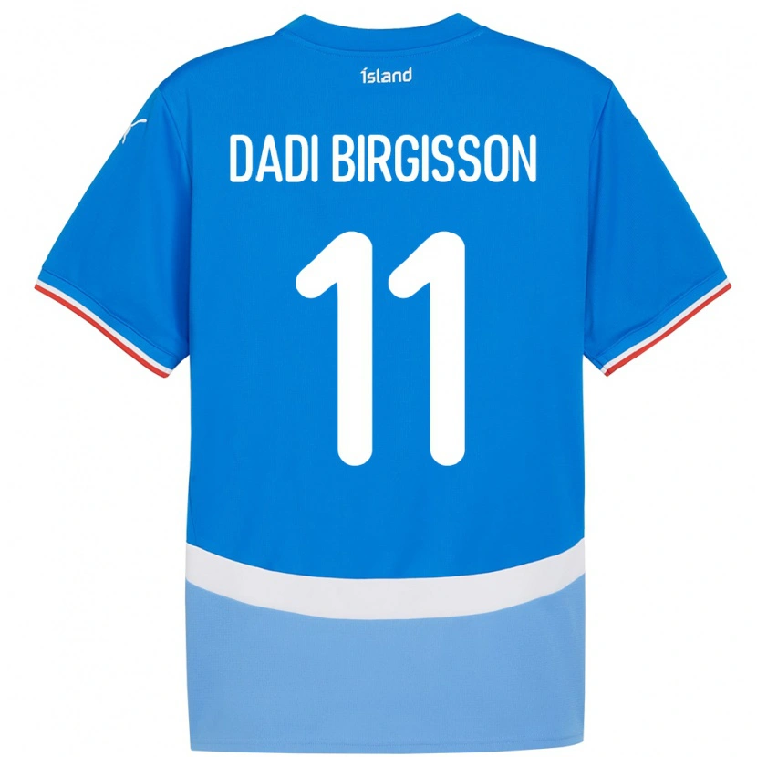 Danxen Kinder Island Adolf Dadi Birgisson #11 Blau Heimtrikot Trikot 24-26 T-Shirt