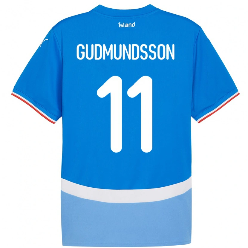 Danxen Kinder Island Galdur Gudmundsson #11 Blau Heimtrikot Trikot 24-26 T-Shirt