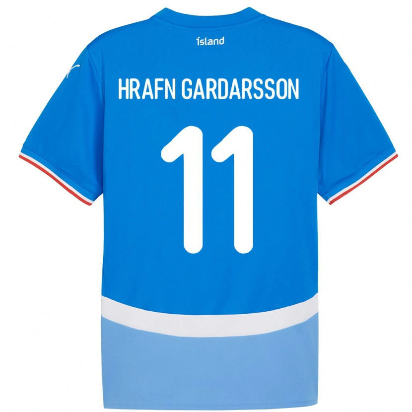 Danxen Kinder Island Bjarki Hrafn Gardarsson #11 Blau Heimtrikot Trikot 24-26 T-Shirt