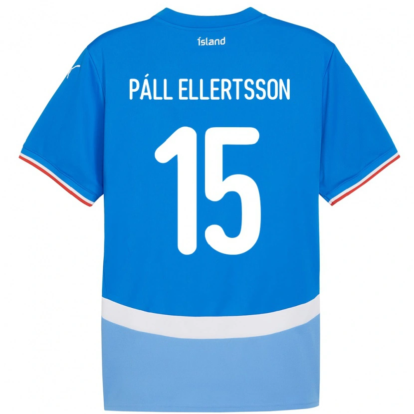 Danxen Kinder Island Markús Páll Ellertsson #15 Blau Heimtrikot Trikot 24-26 T-Shirt