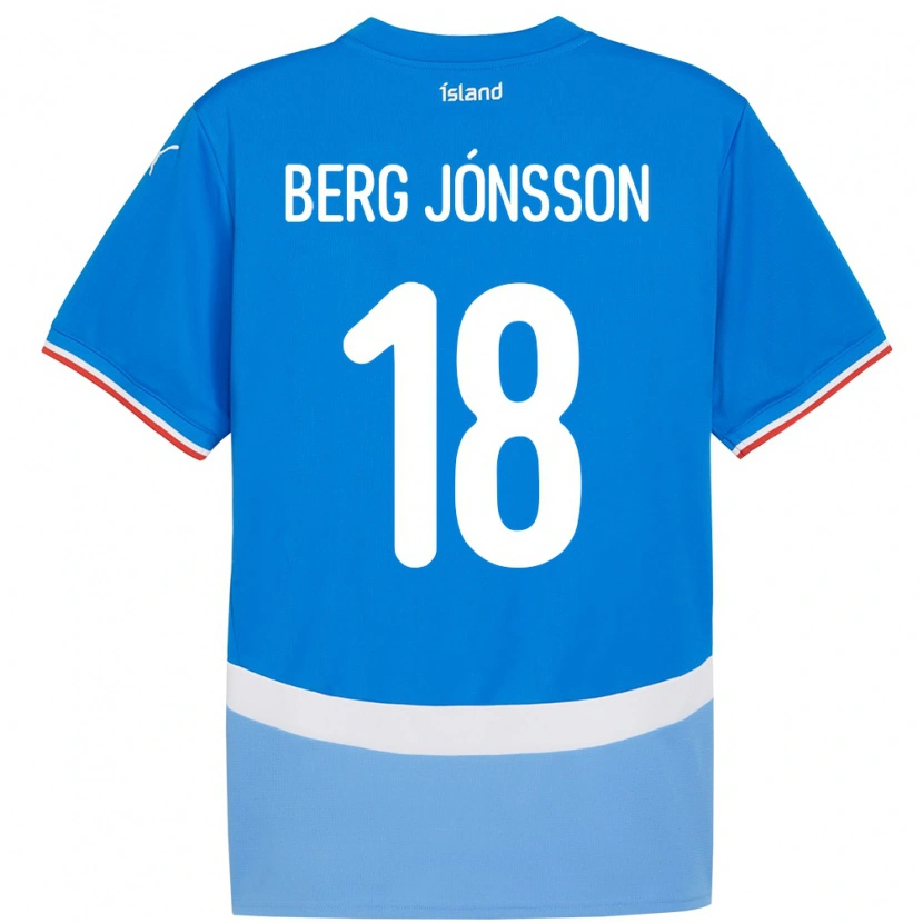 Danxen Kinder Island Dadi Berg Jónsson #18 Blau Heimtrikot Trikot 24-26 T-Shirt