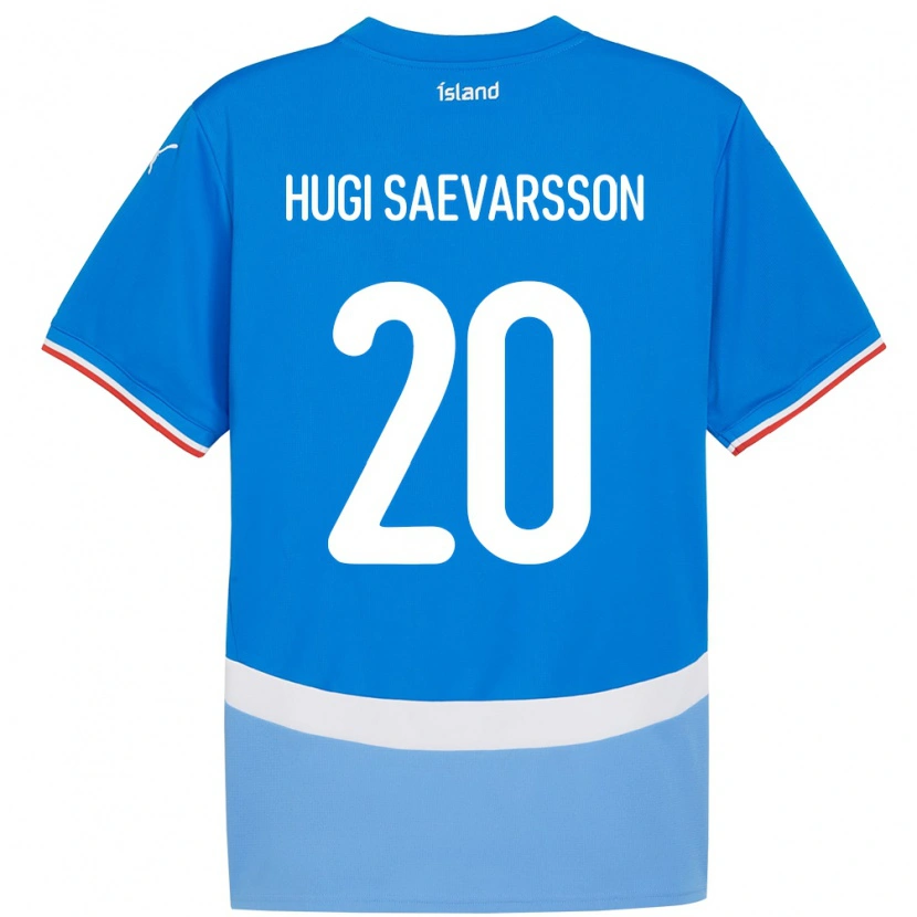 Danxen Kinder Island Róbert Hugi Saevarsson #20 Blau Heimtrikot Trikot 24-26 T-Shirt