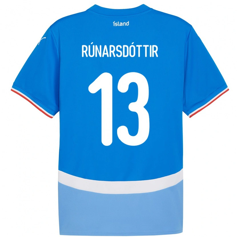 Danxen Kinder Island Cecilía Rán Rúnarsdóttir #13 Blau Heimtrikot Trikot 24-26 T-Shirt
