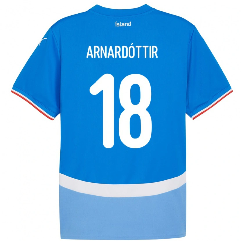 Danxen Kinder Island Guðrún Arnardóttir #18 Blau Heimtrikot Trikot 24-26 T-Shirt