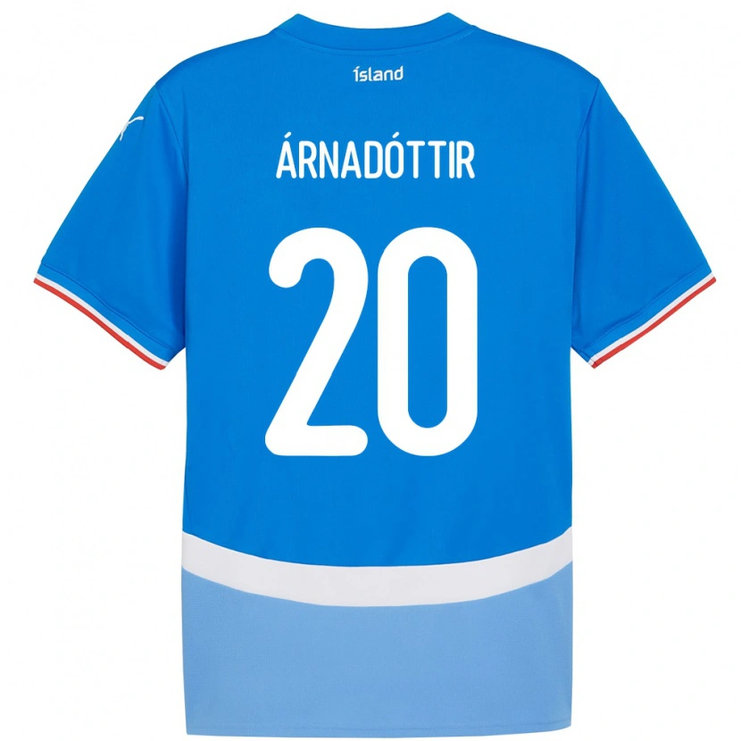 Danxen Kinder Island Guðný Árnadóttir #20 Blau Heimtrikot Trikot 24-26 T-Shirt
