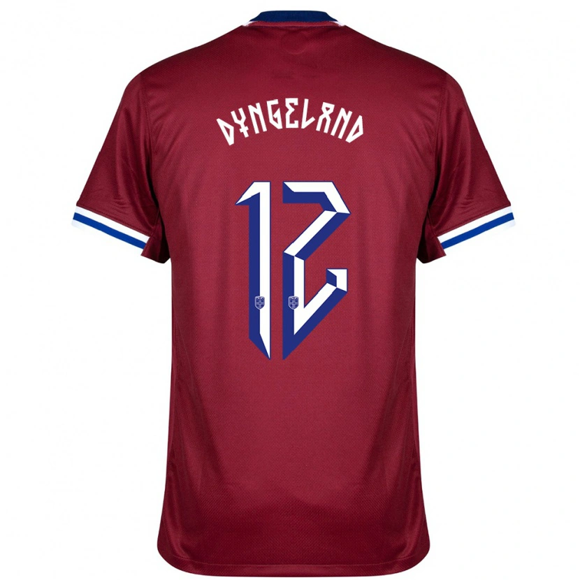 Danxen Kinder Norwegen Mathias Dyngeland #12 Rot Blau Weiß Heimtrikot Trikot 24-26 T-Shirt