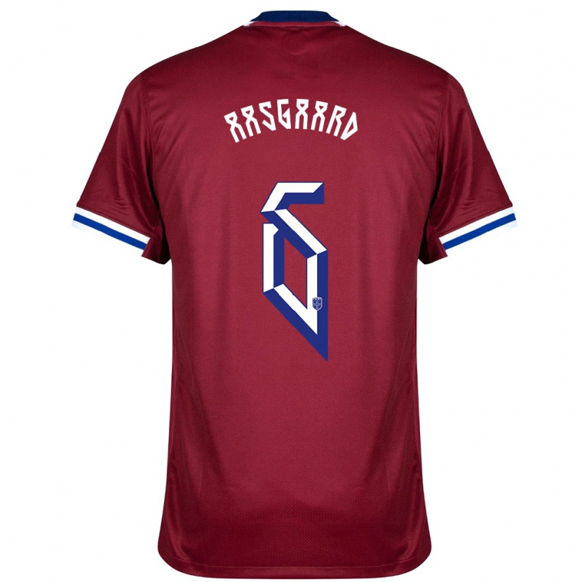 Danxen Kinder Norwegen Thelo Aasgaard #6 Rot Blau Weiß Heimtrikot Trikot 24-26 T-Shirt