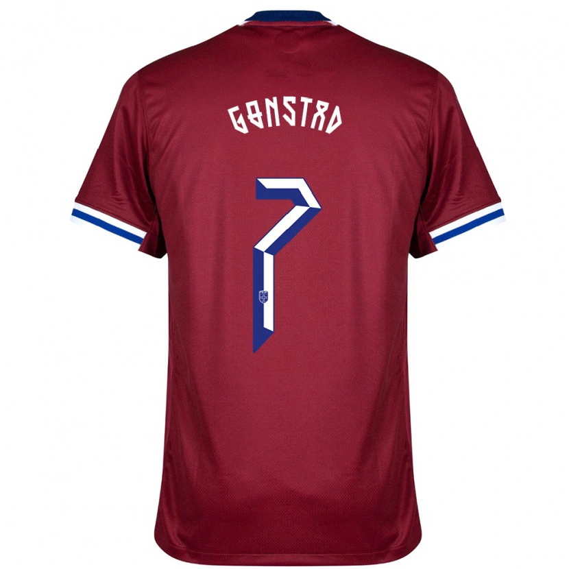 Danxen Kinder Norwegen Julian Gonstad #7 Rot Blau Weiß Heimtrikot Trikot 24-26 T-Shirt